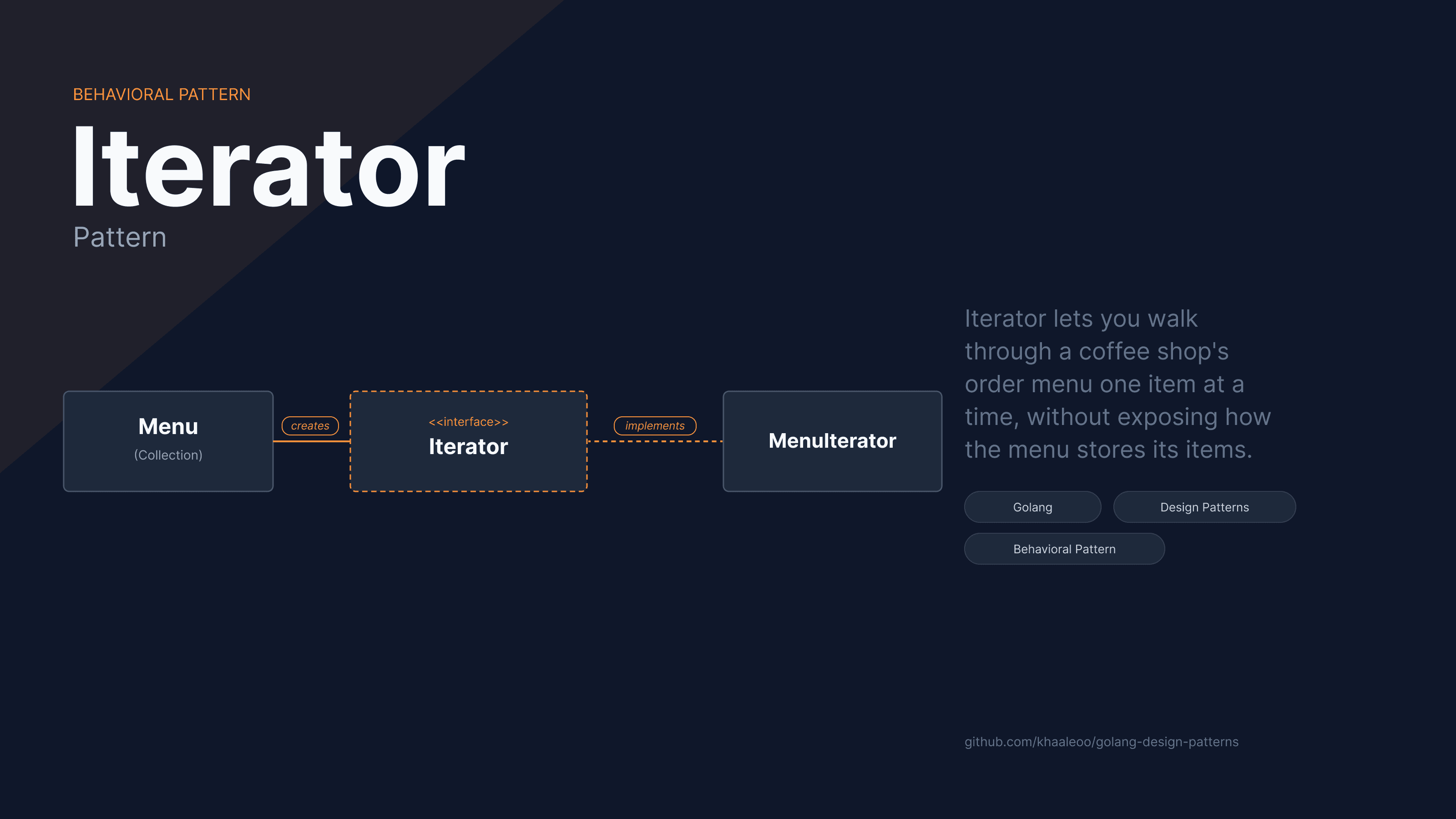 Golang Design Patterns - Iterator Pattern